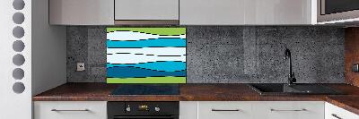 Spatplaat keuken Kleurrijke strepen
