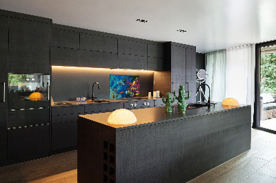 Glazen achterwand keuken Koraalrif