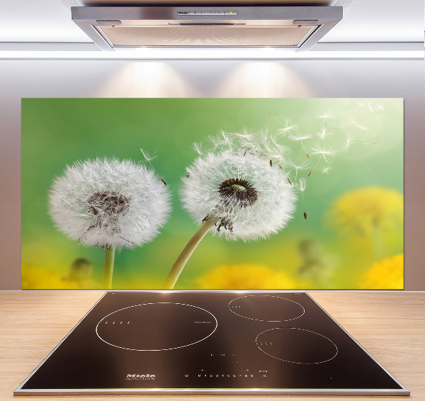 Spatplaat keuken Paardenbloemen