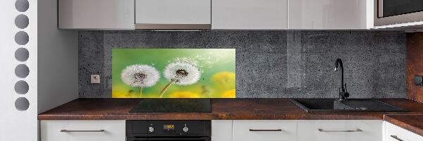 Spatplaat keuken Paardenbloemen