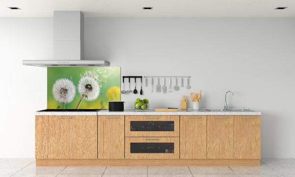 Spatplaat keuken Paardenbloemen