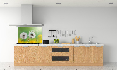 Spatplaat keuken Paardenbloemen