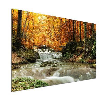 Achterwand keuken Waterval in het bos