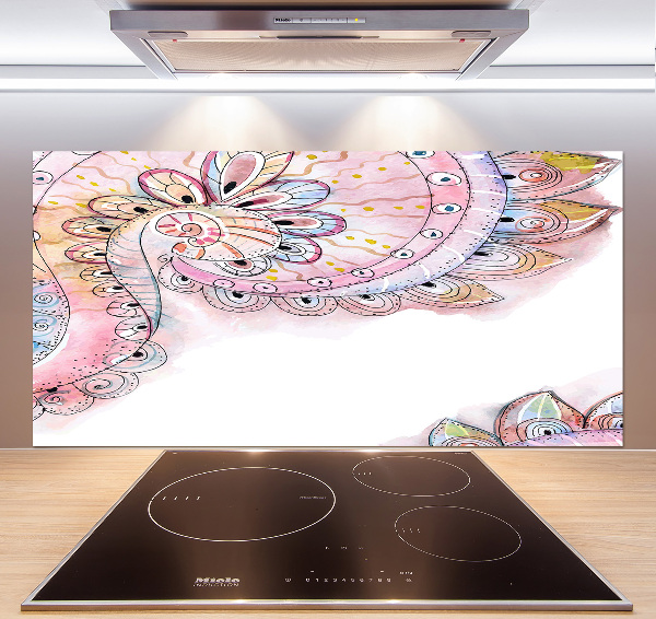 Glazen achterwand keuken Abstract patroon