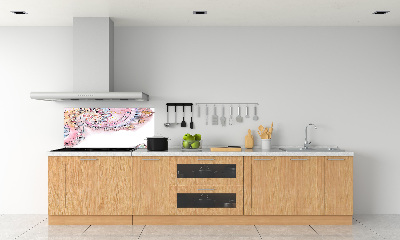 Glazen achterwand keuken Abstract patroon