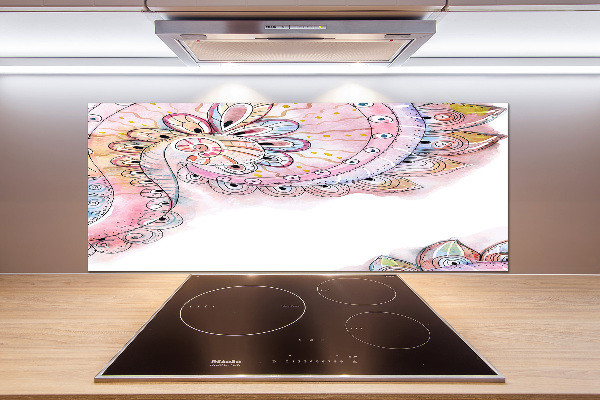 Glazen achterwand keuken Abstract patroon
