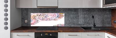 Glazen achterwand keuken Abstract patroon