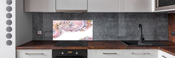 Glazen achterwand keuken Abstract patroon