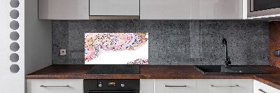 Glazen achterwand keuken Abstract patroon