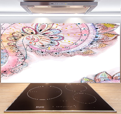 Glazen achterwand keuken Abstract patroon