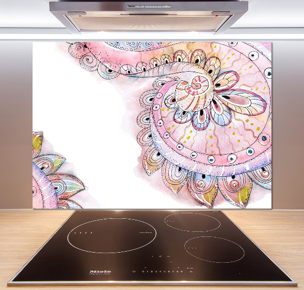 Glazen achterwand keuken Abstract patroon