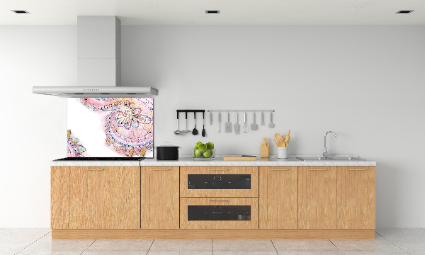 Glazen achterwand keuken Abstract patroon