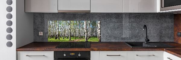 Keuken achterwand Berkenbos