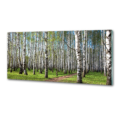 Keuken achterwand Berkenbos