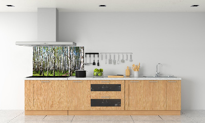 Keuken achterwand Berkenbos