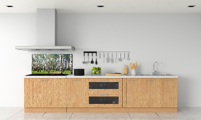 Keuken achterwand Berkenbos
