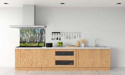 Keuken achterwand Berkenbos