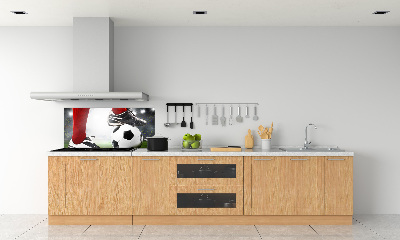 Spatscherm keuken Voetballersbenen