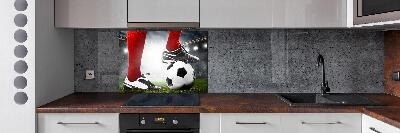 Spatscherm keuken Voetballersbenen