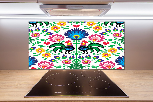 Spatscherm keuken Etnisch patroon