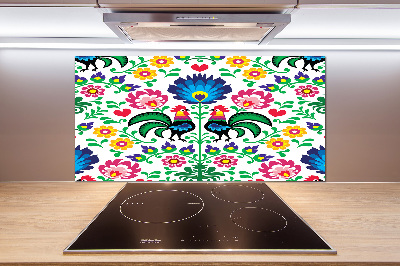 Spatscherm keuken Etnisch patroon