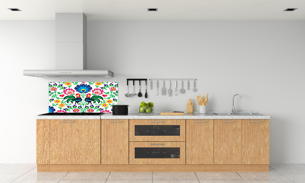 Spatscherm keuken Etnisch patroon