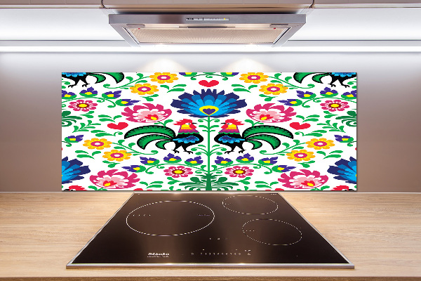 Spatscherm keuken Etnisch patroon