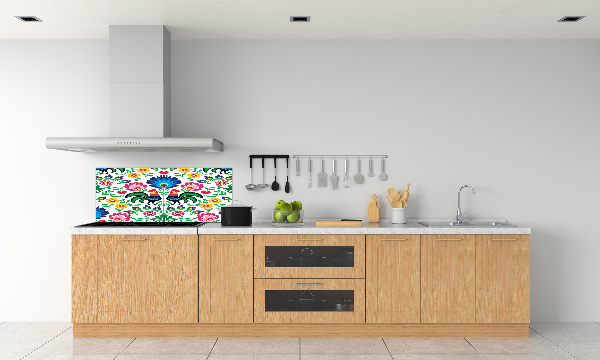 Spatscherm keuken Etnisch patroon