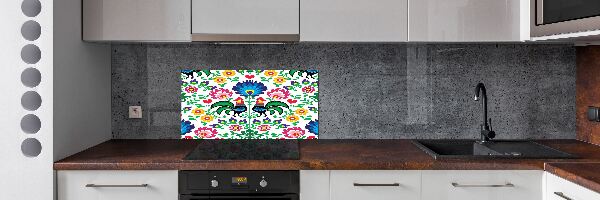 Spatscherm keuken Etnisch patroon