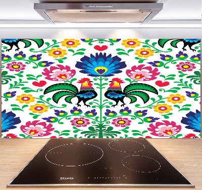 Spatscherm keuken Etnisch patroon