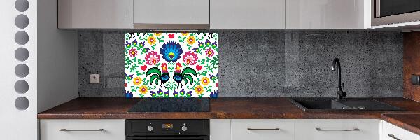 Spatscherm keuken Etnisch patroon