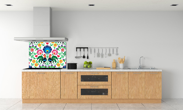 Spatscherm keuken Etnisch patroon