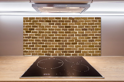 Spatscherm keuken Bakstenen muur