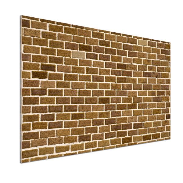 Spatscherm keuken Bakstenen muur