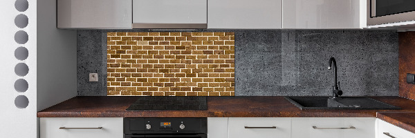Spatscherm keuken Bakstenen muur