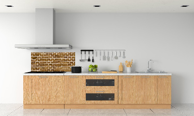 Spatscherm keuken Bakstenen muur