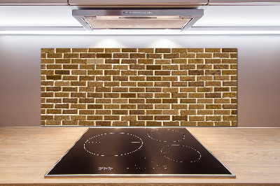 Spatscherm keuken Bakstenen muur