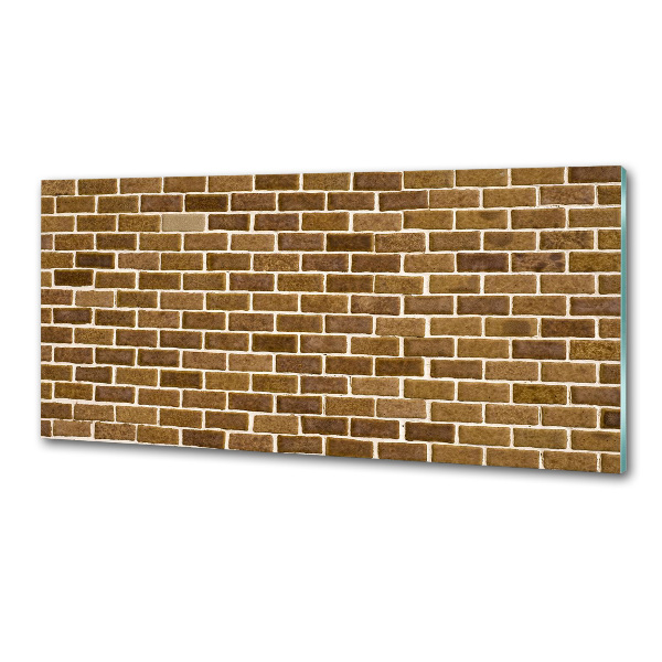 Spatscherm keuken Bakstenen muur