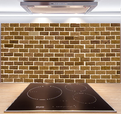 Spatscherm keuken Bakstenen muur