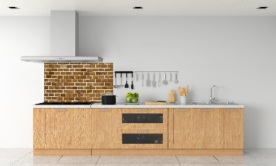 Spatscherm keuken Bakstenen muur