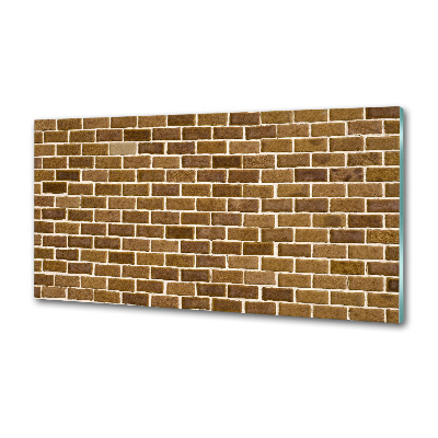 Spatscherm keuken Bakstenen muur