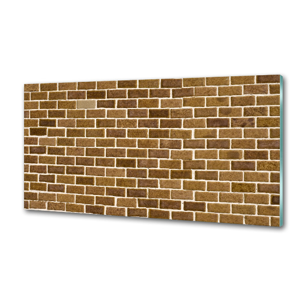 Spatscherm keuken Bakstenen muur