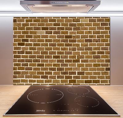 Spatscherm keuken Bakstenen muur
