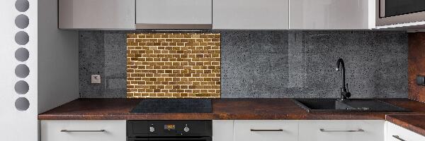 Spatscherm keuken Bakstenen muur