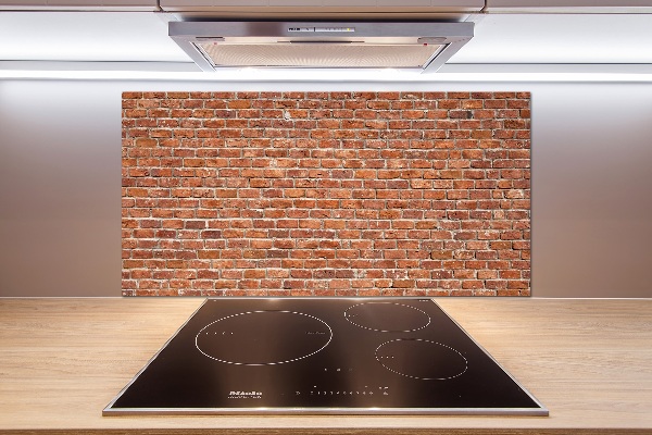 Spatplaat keuken Bakstenen muur