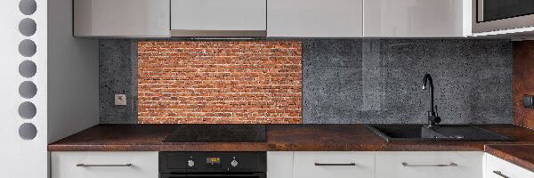 Spatplaat keuken Bakstenen muur