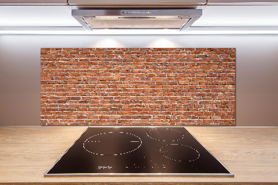 Spatplaat keuken Bakstenen muur