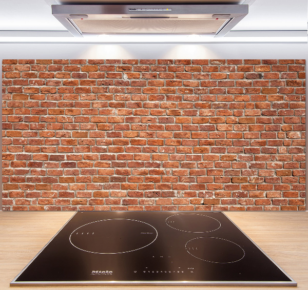 Spatplaat keuken Bakstenen muur