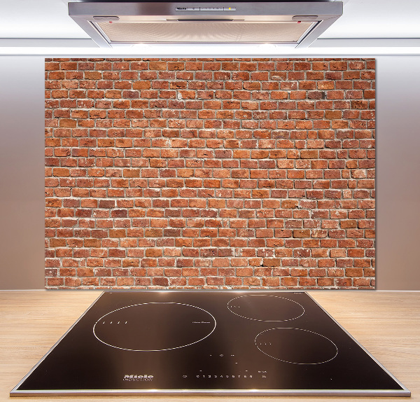Spatplaat keuken Bakstenen muur