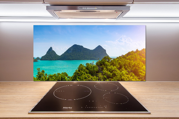 Glazen achterwand keuken Panorama Thailand